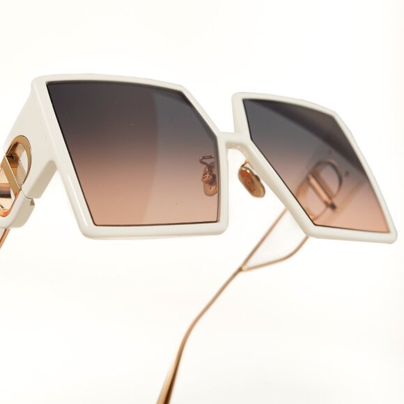 Dior 30Montaigne SU 95B2 White CD Geometric-Square Sunglasses - Picture 6 of 12